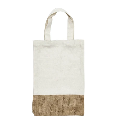 Jute and cotton Bags Two Side Print – JUT26494