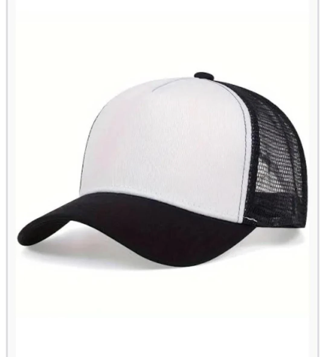 White & Black Promotional Cap
