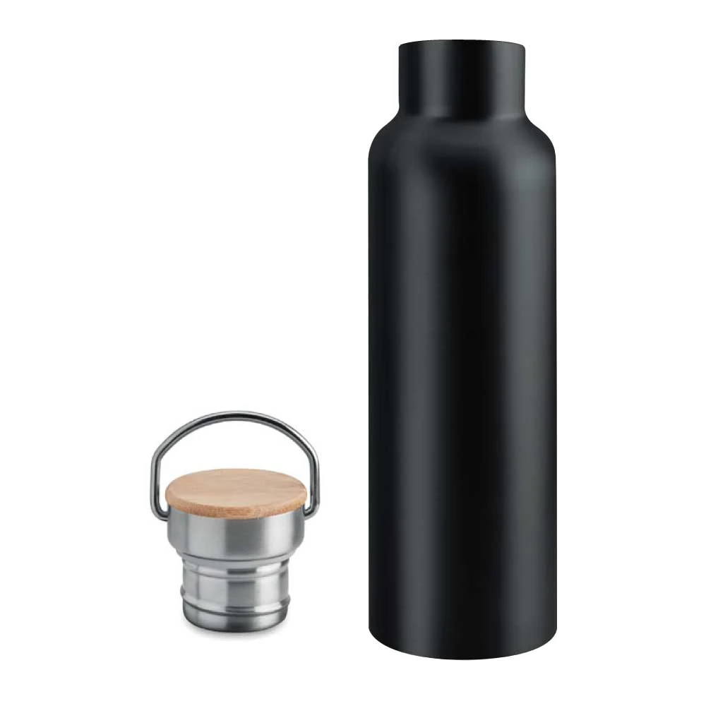 Stainless Steel & Bamboo Flask (TM-013)