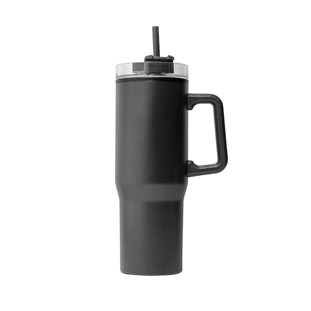 Stainless Steel Tumbler with Reusable Straw