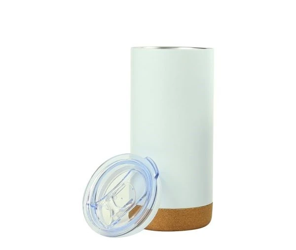 Travel Tumbler with Cork Base 450ml Stainless Steel