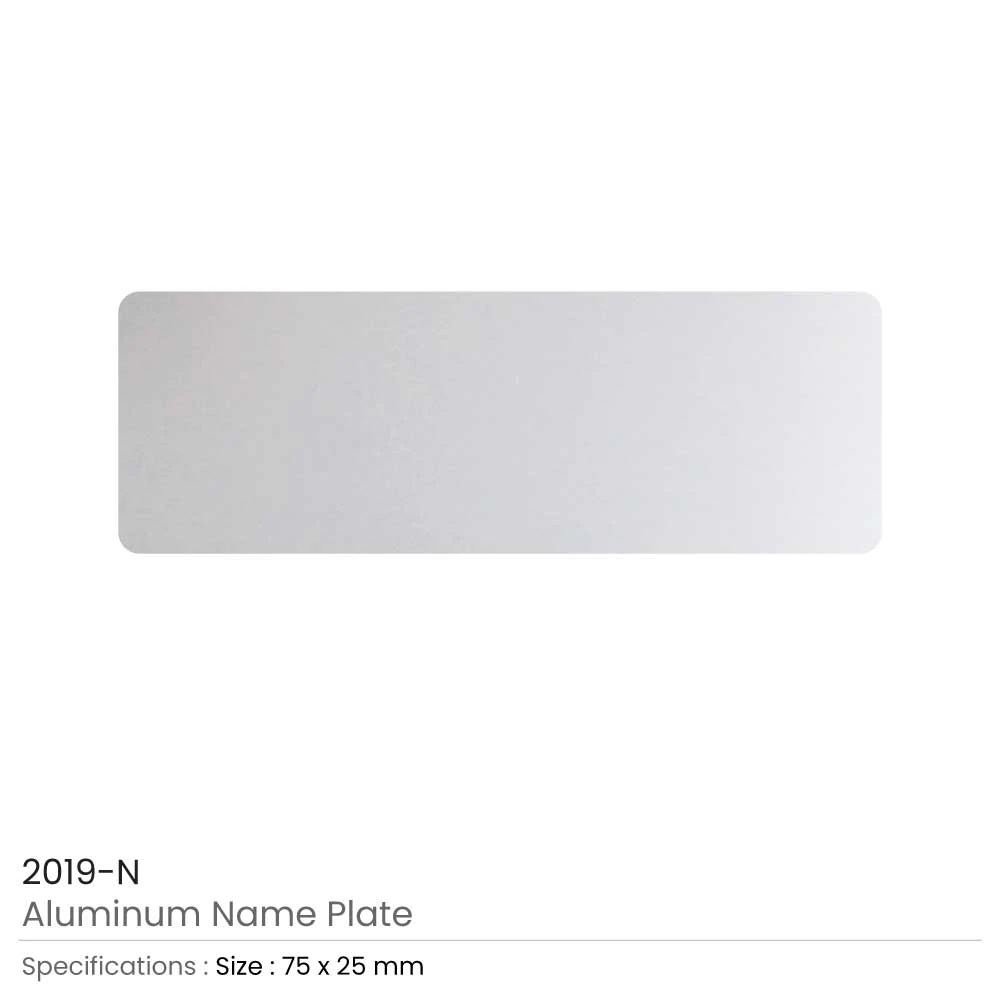 Engraved Aluminum Name Plate
