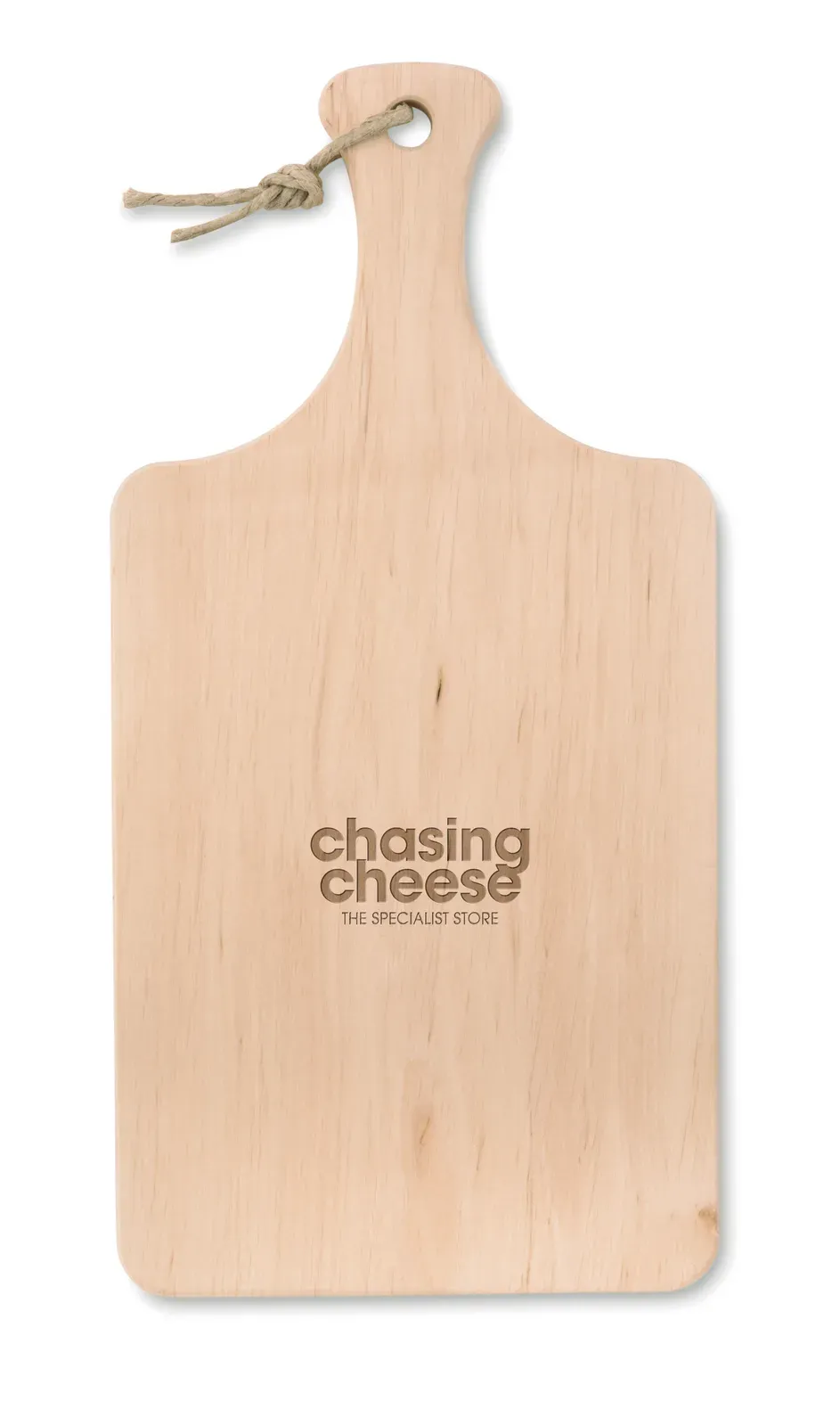 Ellwood Lux – Cutting Board with Handle and Cord Hanger, Manufactured in EU Alder Wood