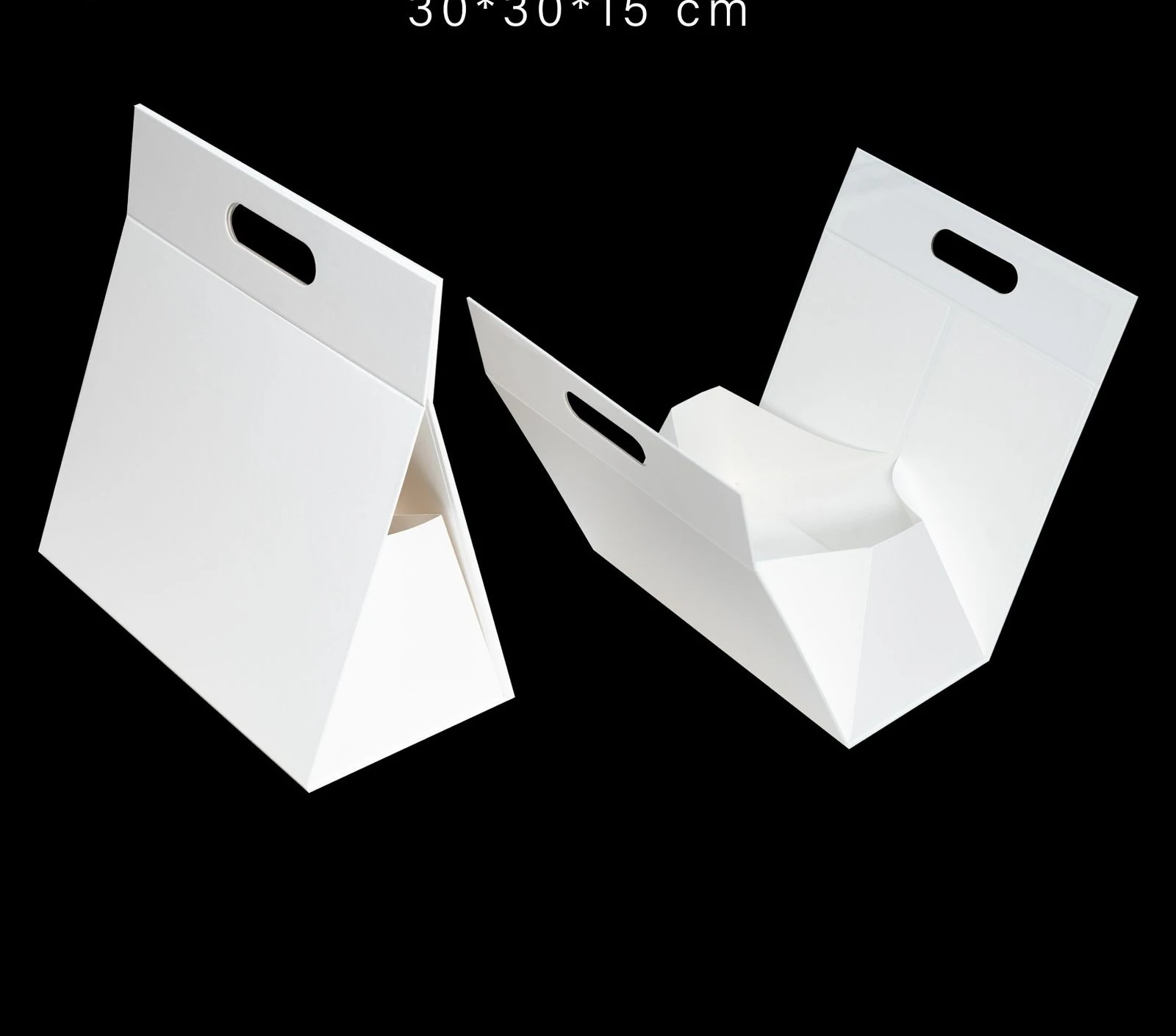 Plain Gift Packaging Box with Magnetic Flap 30x30x15