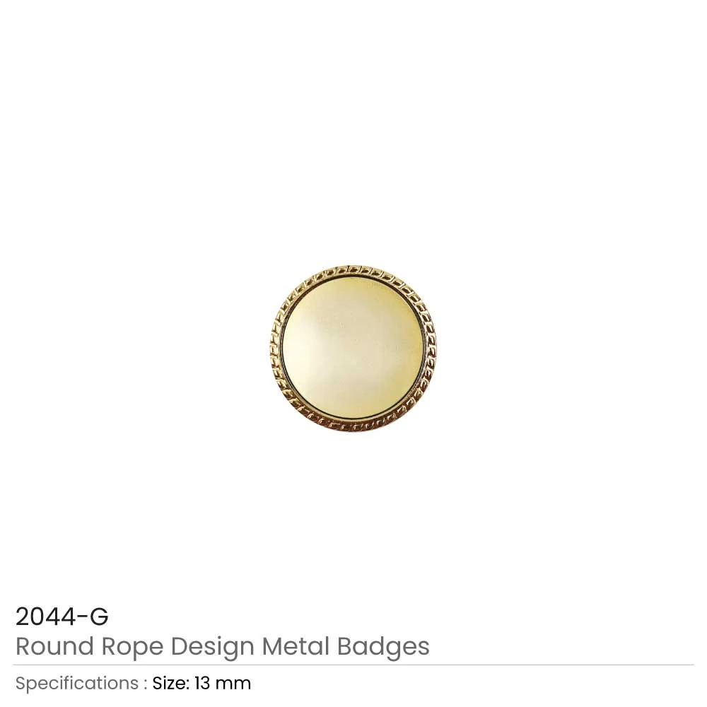 Round Rope-Design Logo Badge (2044)