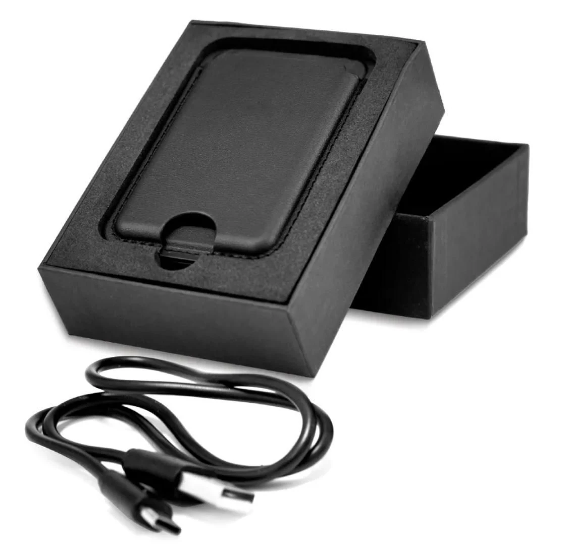 Wireless Charger with Phone Stand & Card Slot – PU Leather