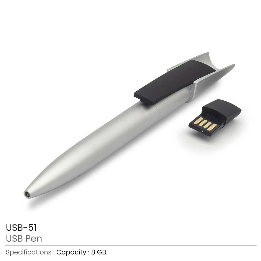 8GB Pen-Style USB Flash Drive with Custom Logo