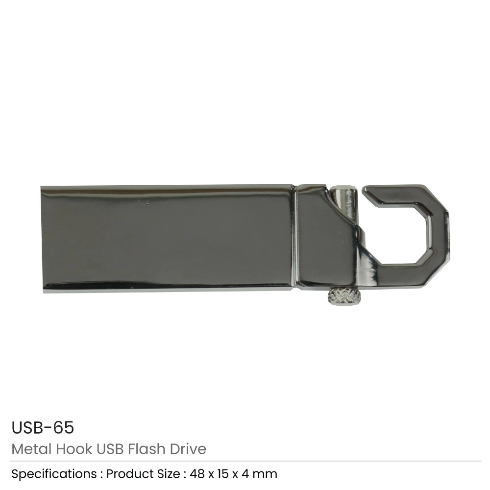 Metal Hook USB Flash Drives – Custom Logo