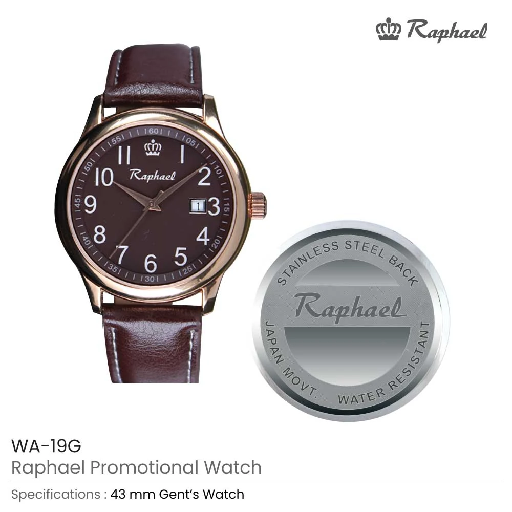 Gents Watch - Gold Case (WA-19G)